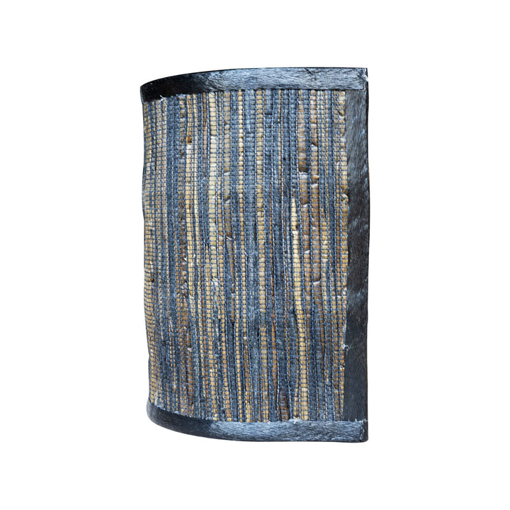 Aplica neagra din fibra de bananier si bumbac Sagara