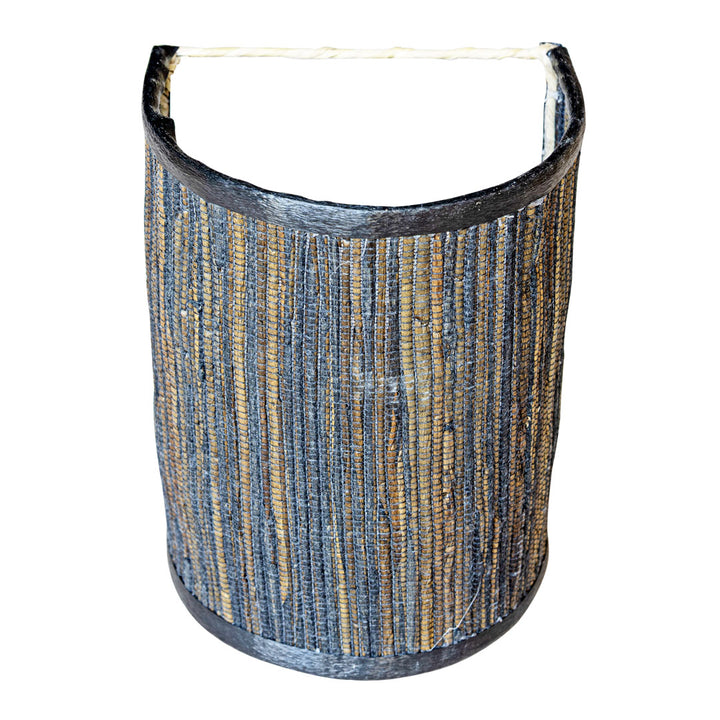 Aplica neagra din fibra de bananier si bumbac Sagara