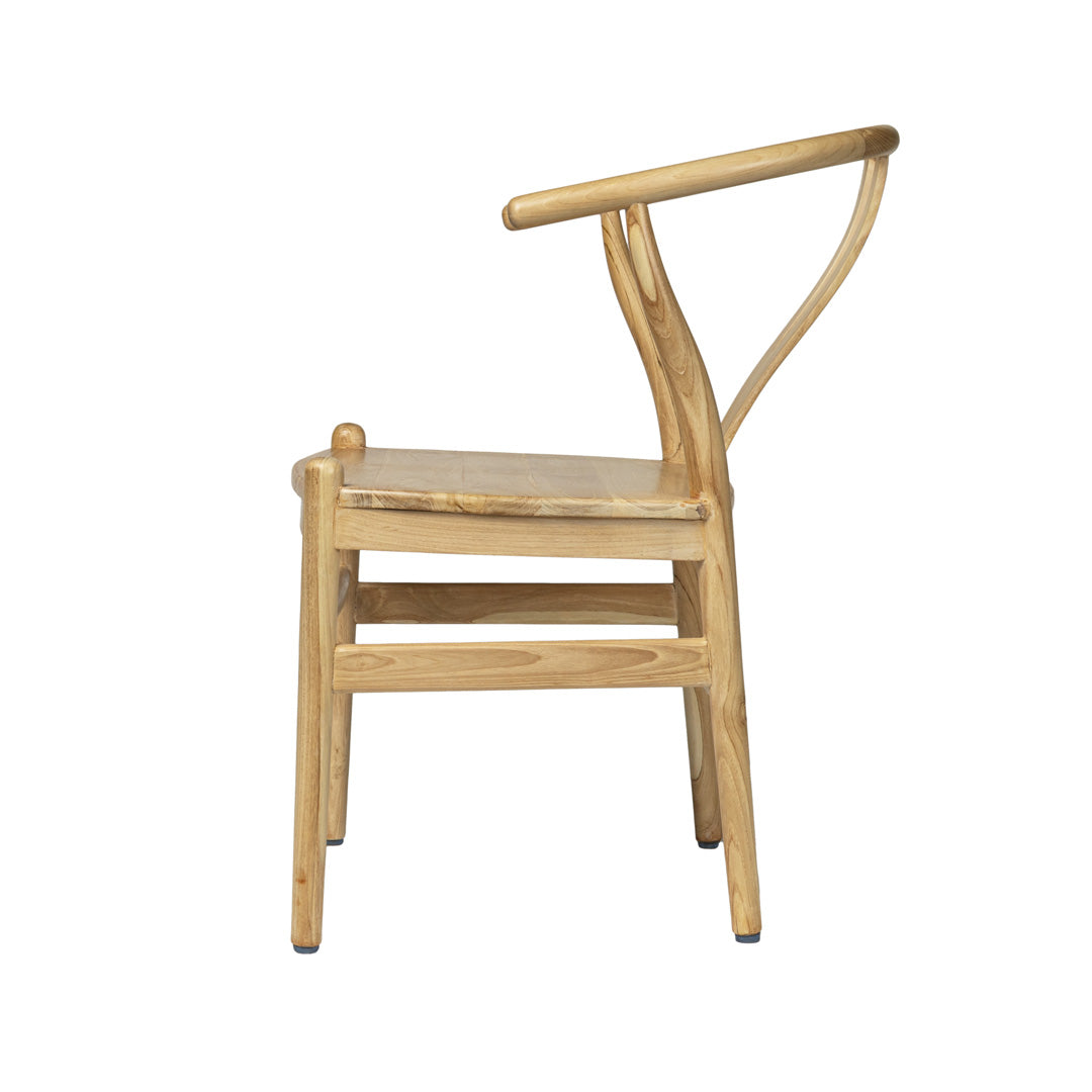 Scaun bej din lemn de tec Yara