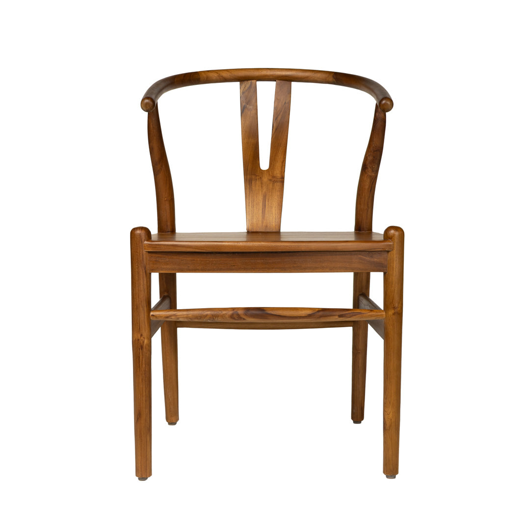 Scaun maro din lemn de tec Yara