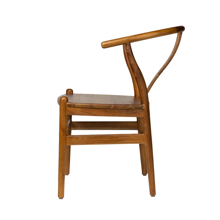 Scaun maro din lemn de tec Yara