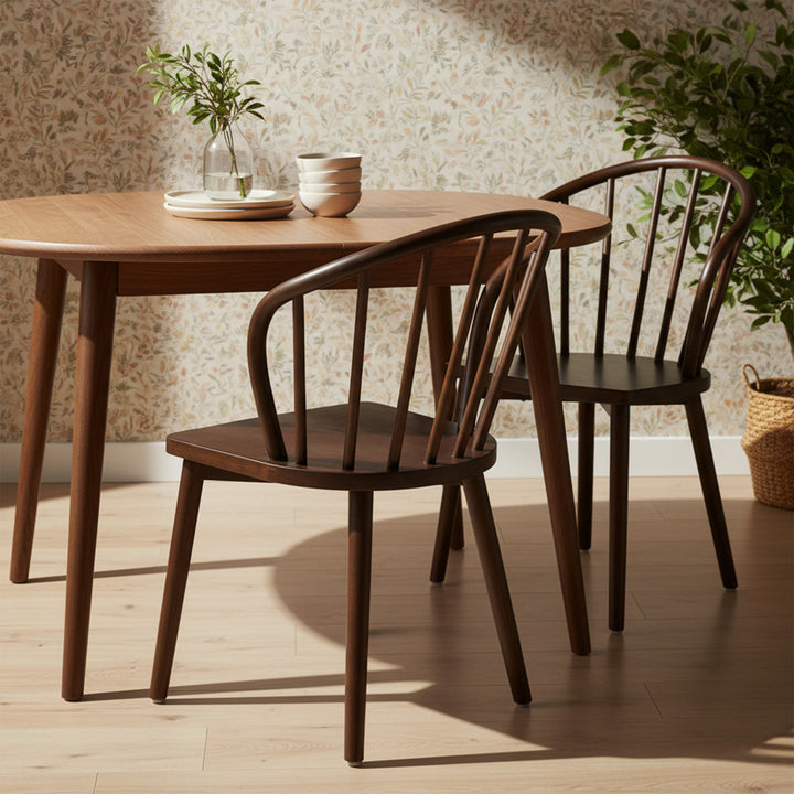 Scaun maro din lemn de tec Ansel