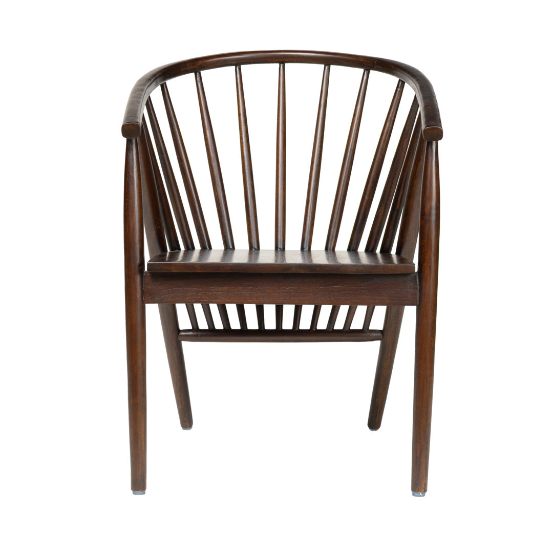 Scaun maro din lemn de tec Chester