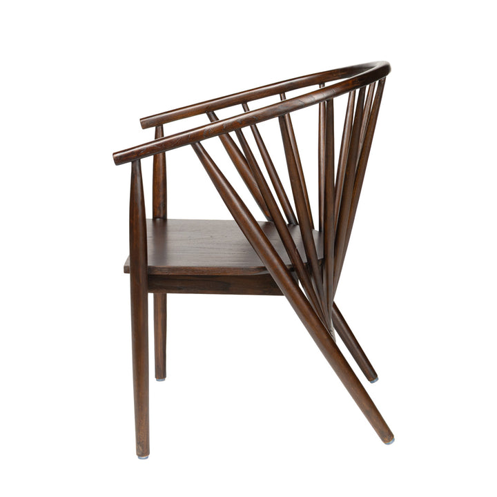 Scaun maro din lemn de tec Chester
