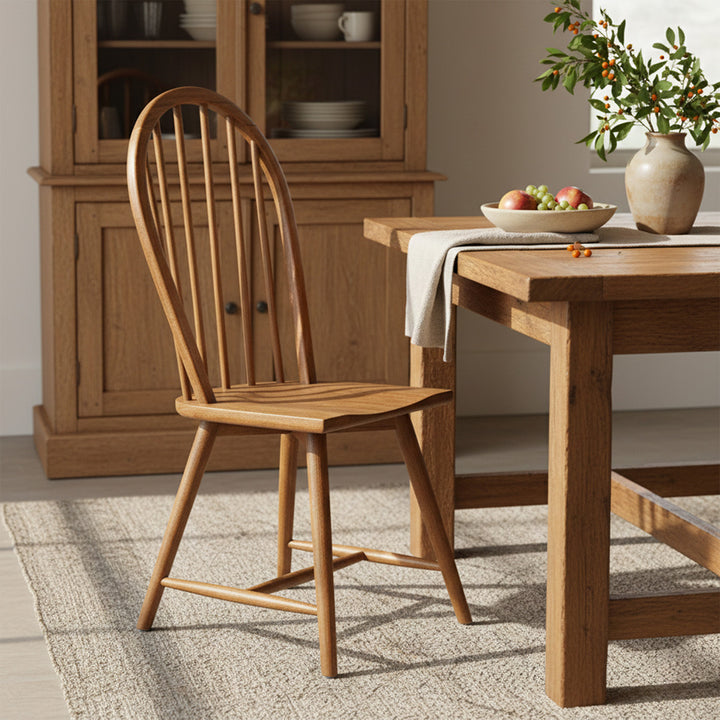 Scaun maro din lemn de tec Winston