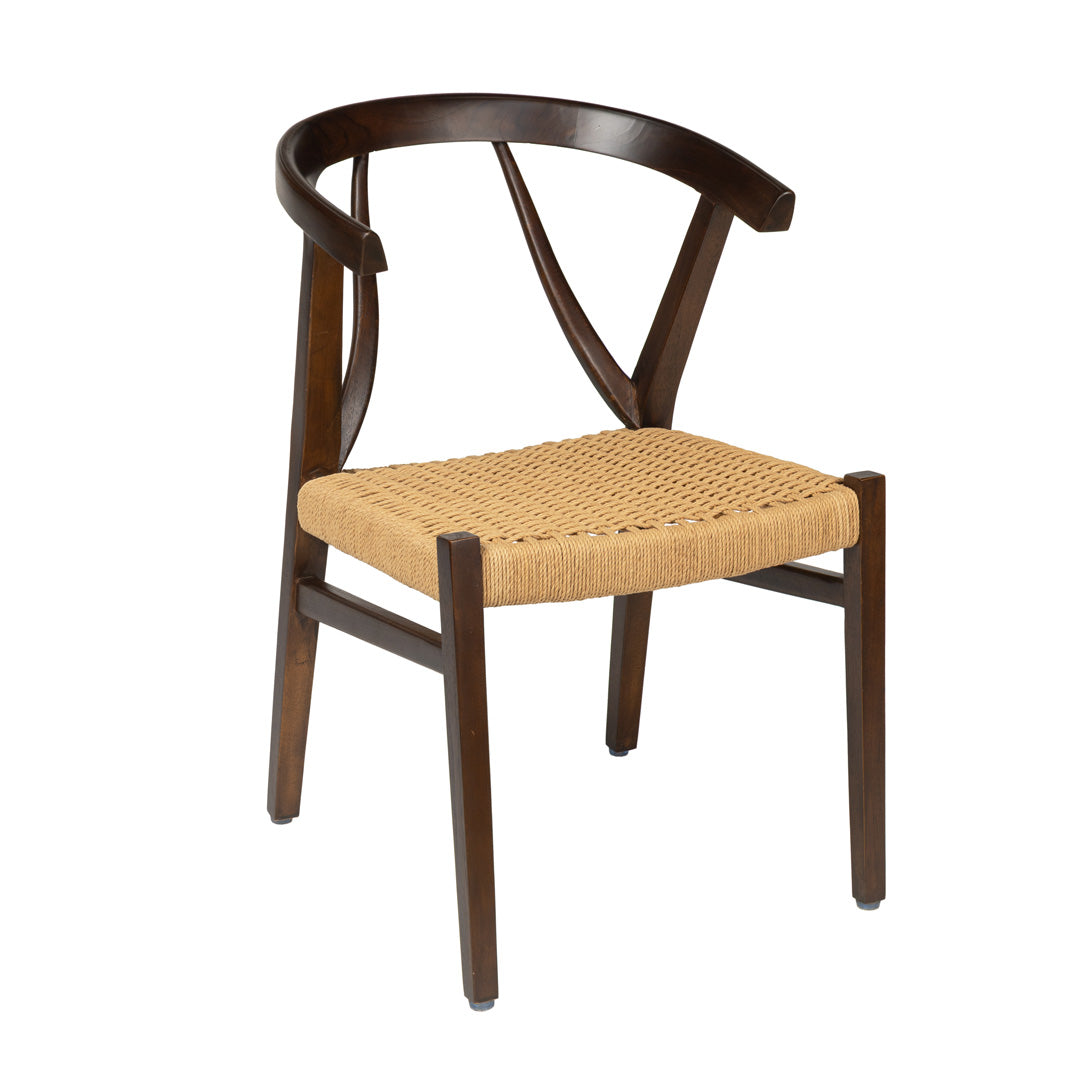 Scaun maro din lemn de tec Lyra