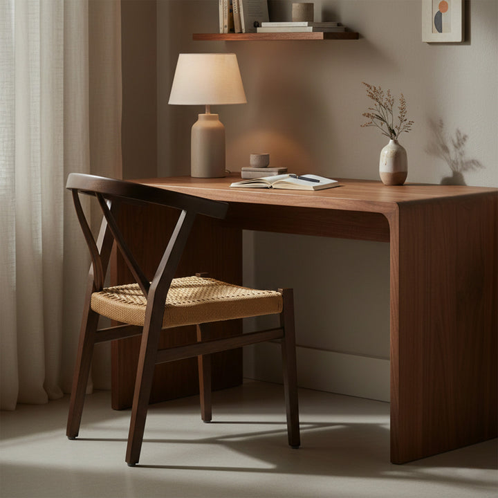 Scaun maro din lemn de tec Lyra