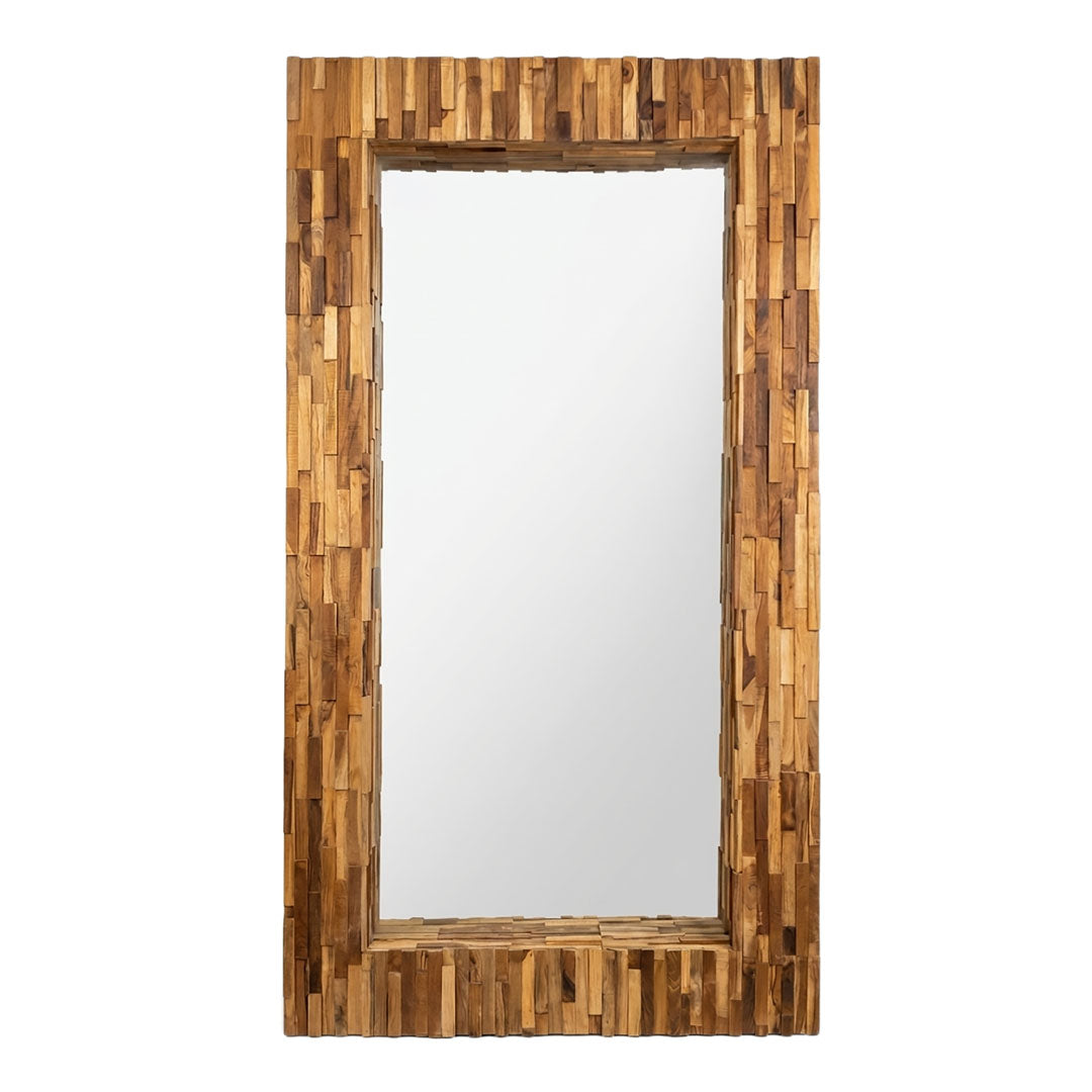 Oglinda din lemn de tec Kora