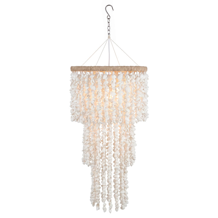 Abajur natur din scoici si fibre naturale Nerina