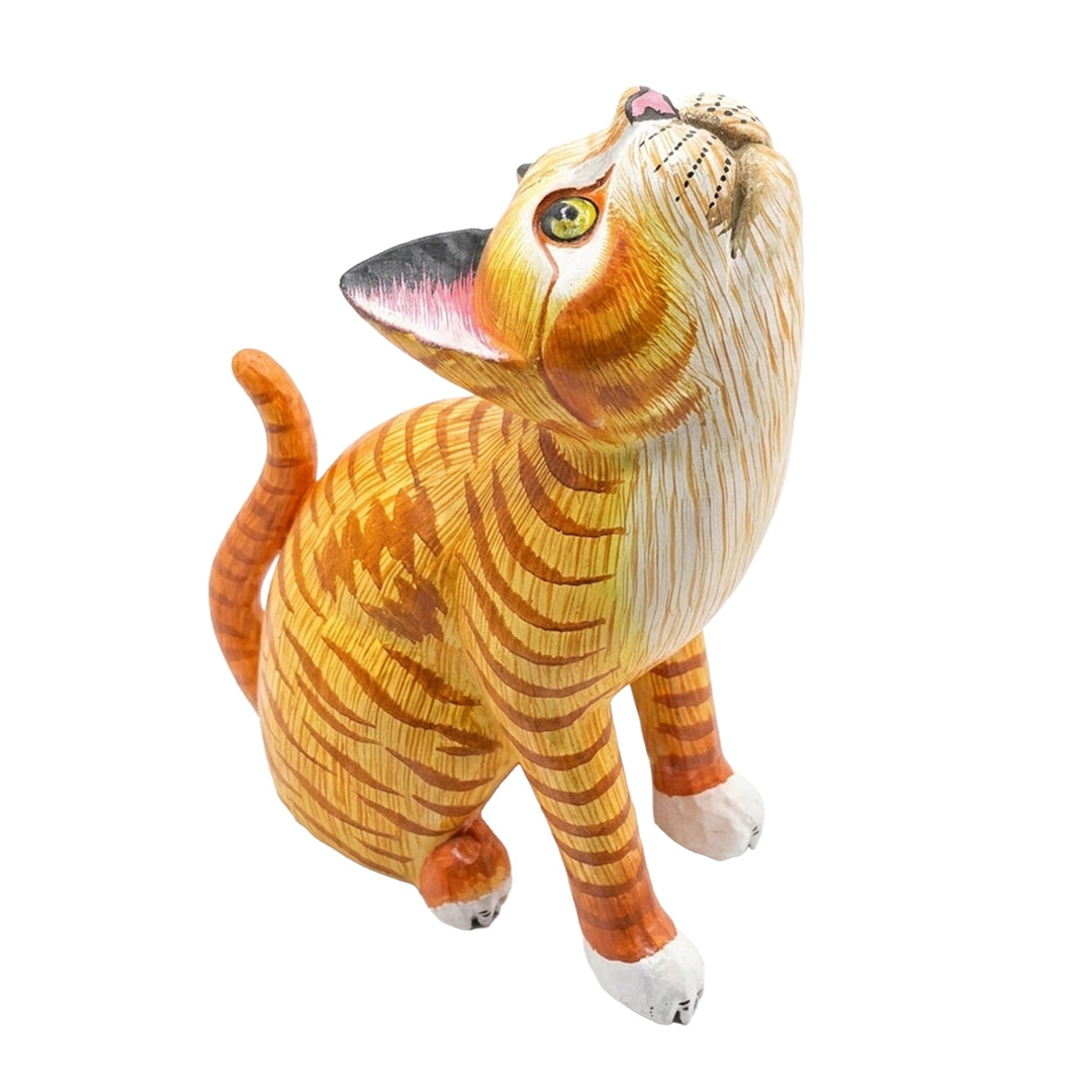 Figurina oranj din lemn de albasia Tomo