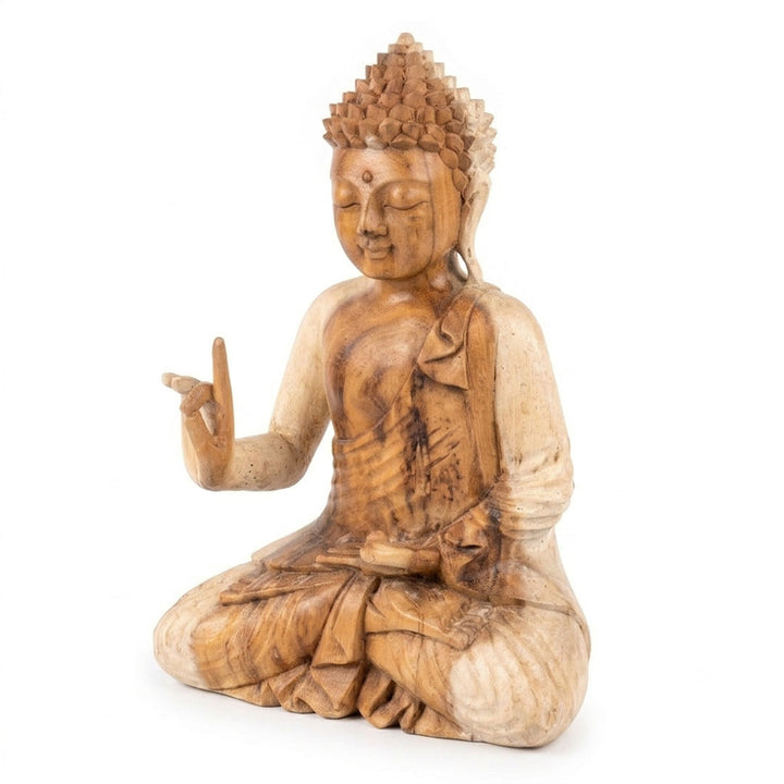 Statueta din lemn de suar Vitarka Mudra