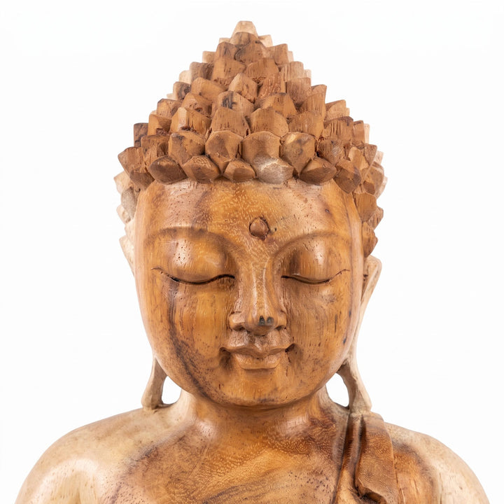 Statueta din lemn de suar Vitarka Mudra