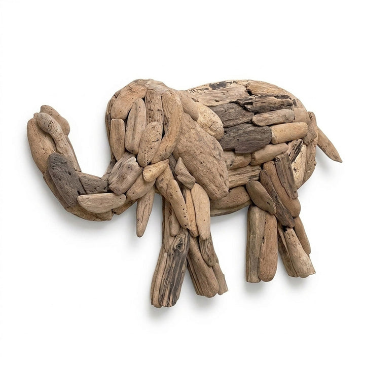 Decoratiune de perete din lemn de albasia recuperat Ambo