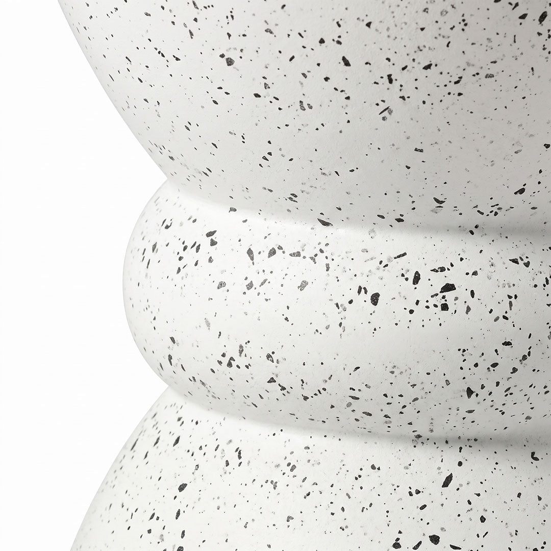 Taburet alb din fibrociment Spindle