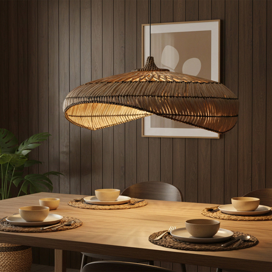 Abajur din abaca Ayodhya 90 cm