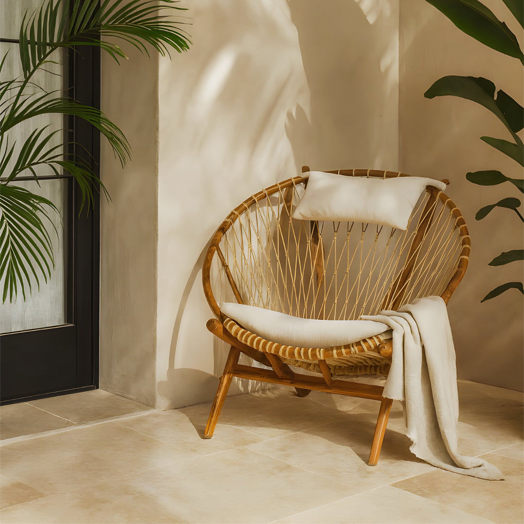 Fotoliu din lemn de tec Parabola