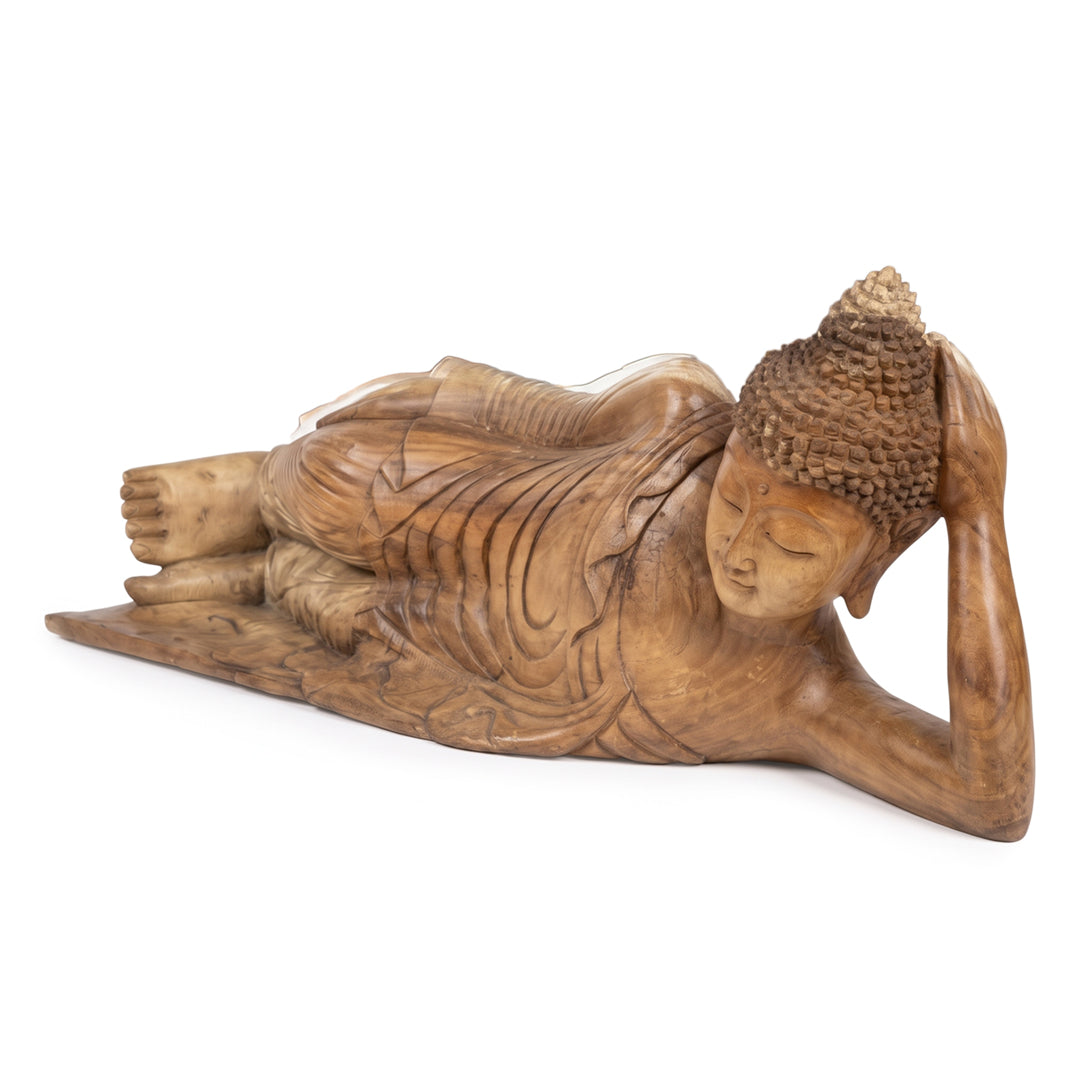 Statueta din lemn de suar Parinirvana 100 cm