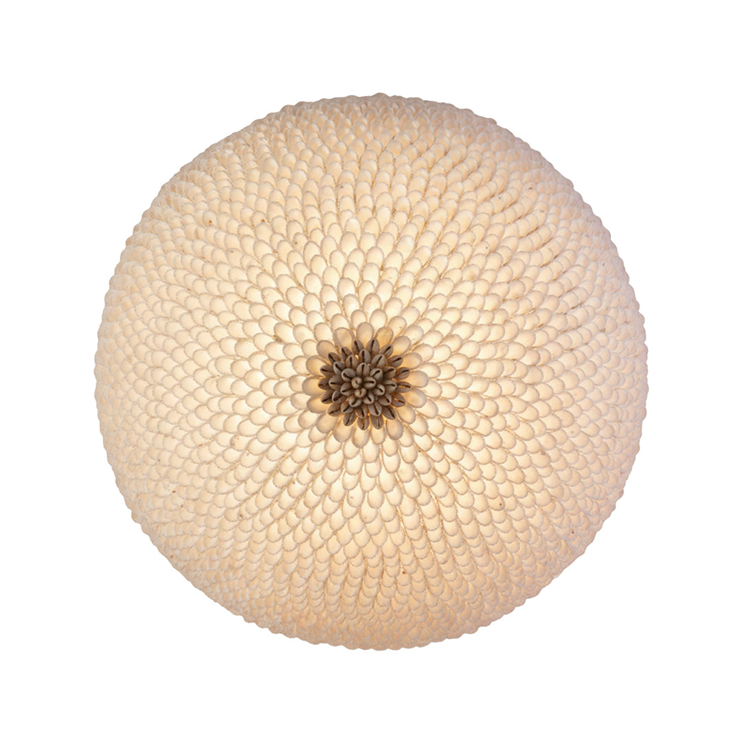 Aplica alba din rasina si scoici Coralia