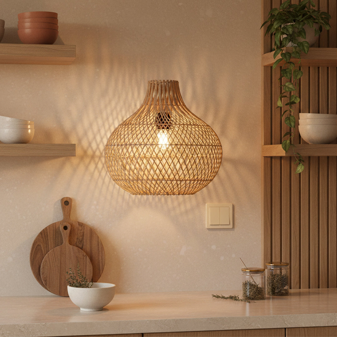 Aplica din ratan Boho Nest