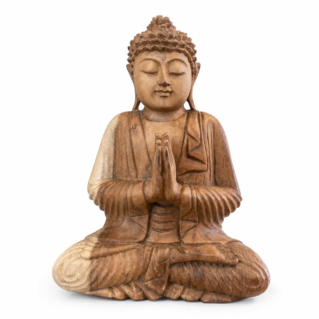 Statueta din lemn de suar Anjali Mudra 30 cm