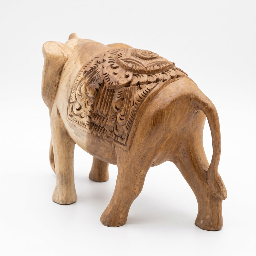 Figurina elefant din lemn de suar Chang 20 cm