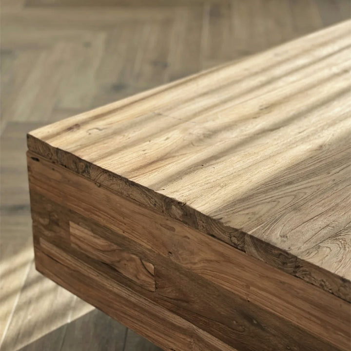 Masa de cafea din lemn de tec Bauhaus 90x90x35 cm